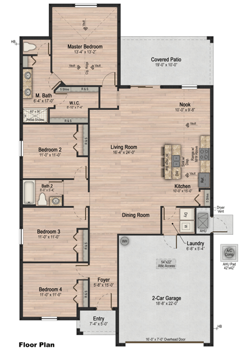 The Groves at Lake Ella Homes for Rent in Fruitland Park photo of four bedroom floorplan